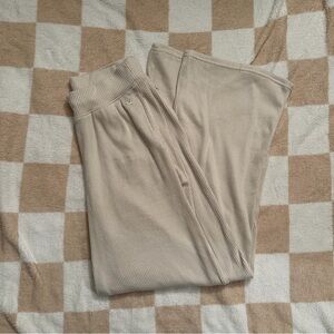 Hollister Cozy Ribbed Wide Leg Sleep Pants Lounge Pant